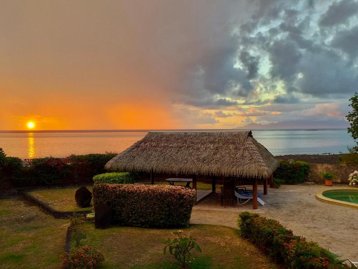 Superbe Bord De Mer, Acces Lagon Et Piscine Privee Paea Luaran gambar