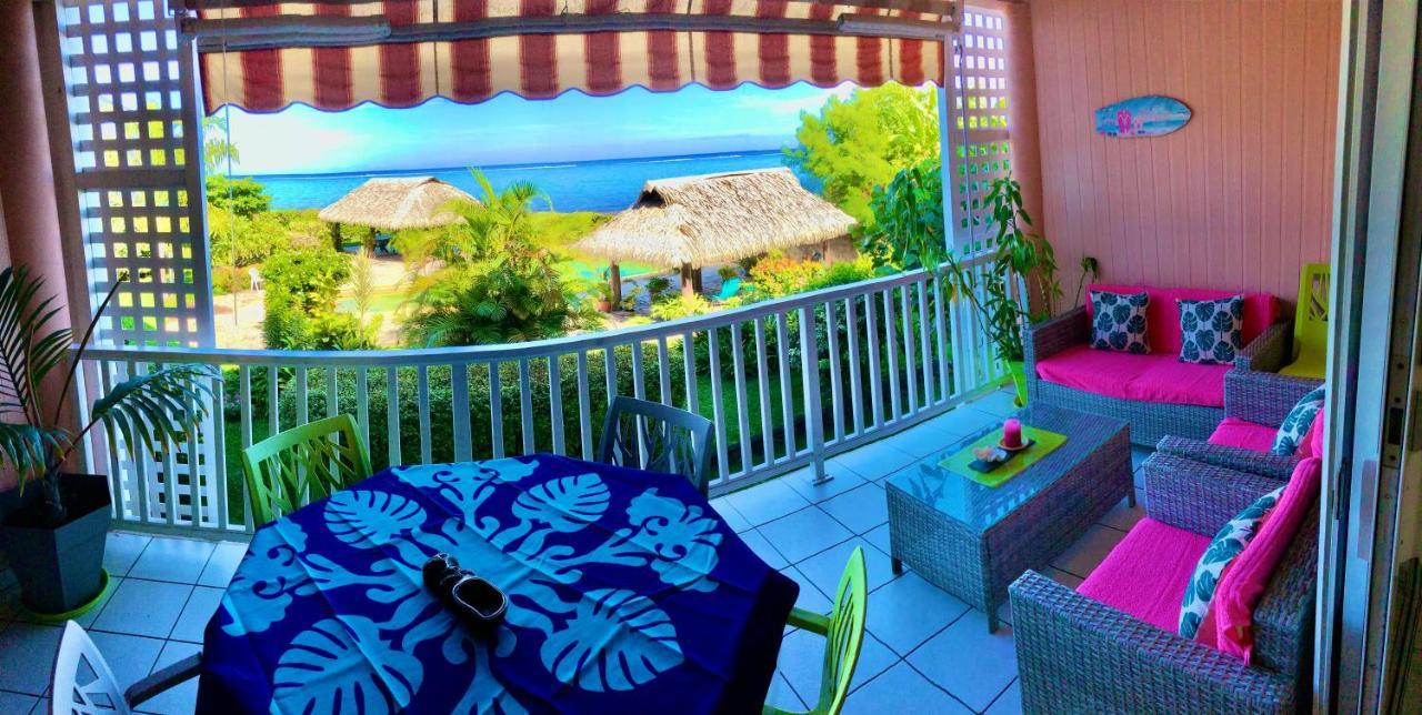 Superbe Bord De Mer, Acces Lagon Et Piscine Privee Paea Luaran gambar